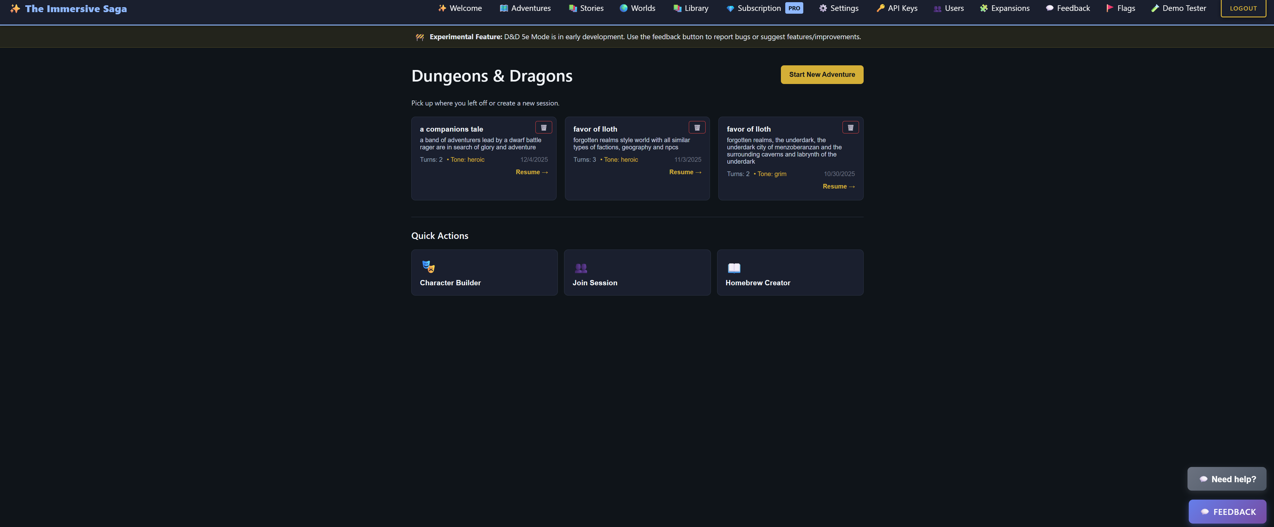D&D 5e Hub (Beta) screenshot
